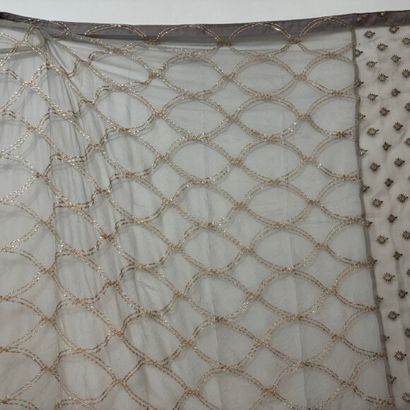 Organza long dress with chiffon dupatta - Picture 7 of 10